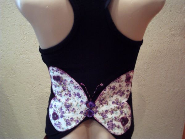 Blusinha em Patchwork Borboleta